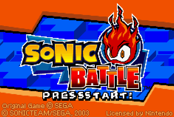  Sonic Battle Title Screen